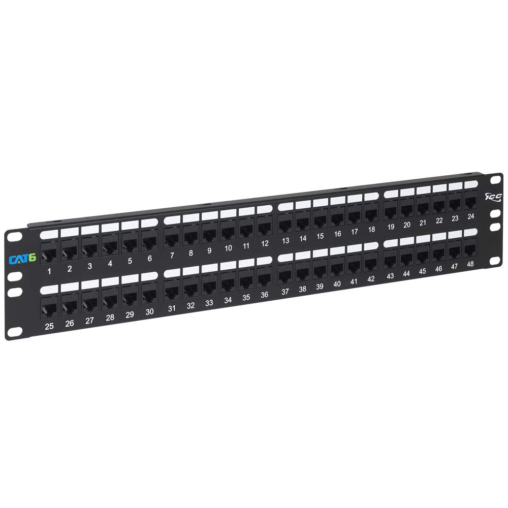 ICC CAT6 48 Port 2U Patch Panel